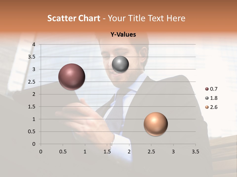 Working Business Person Outside PowerPoint Template