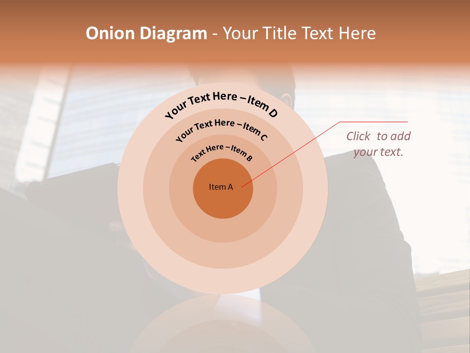 Working Business Person Outside PowerPoint Template