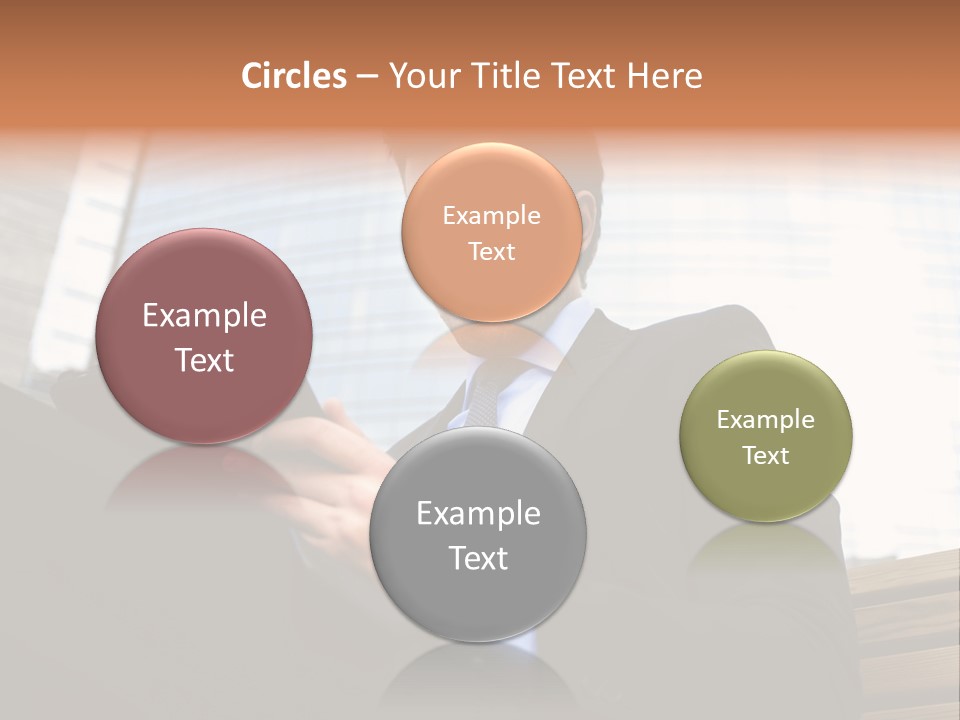 Working Business Person Outside PowerPoint Template