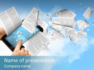 Cover Casual Mobile PowerPoint Template