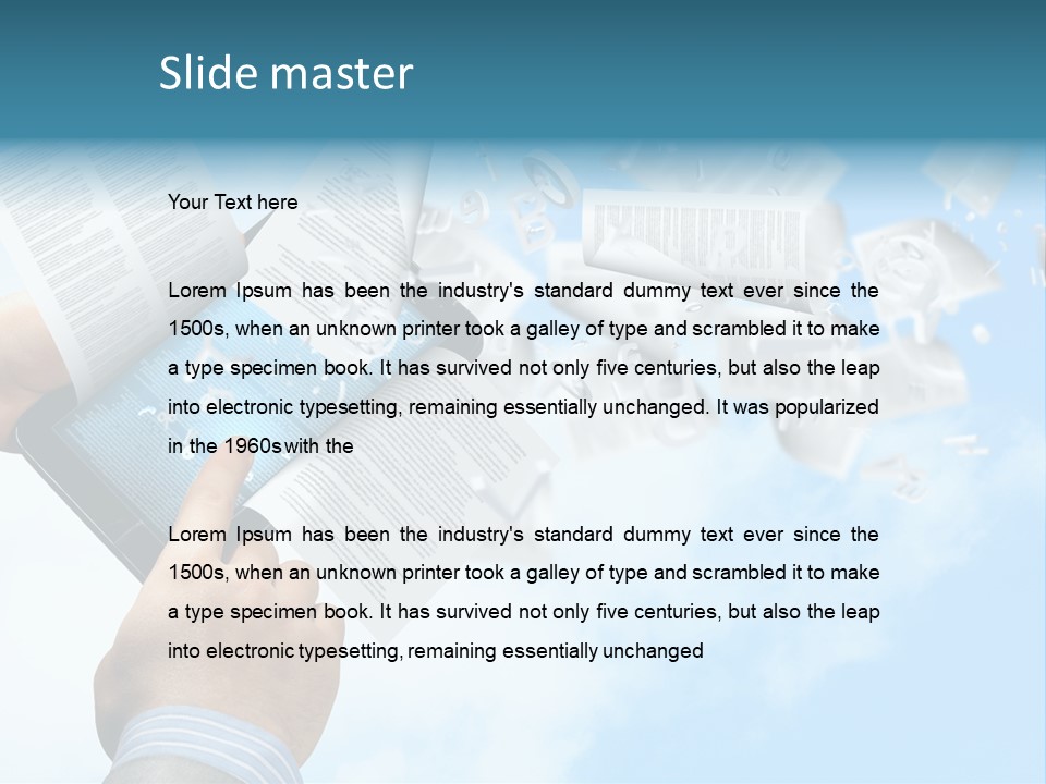 Cover Casual Mobile PowerPoint Template