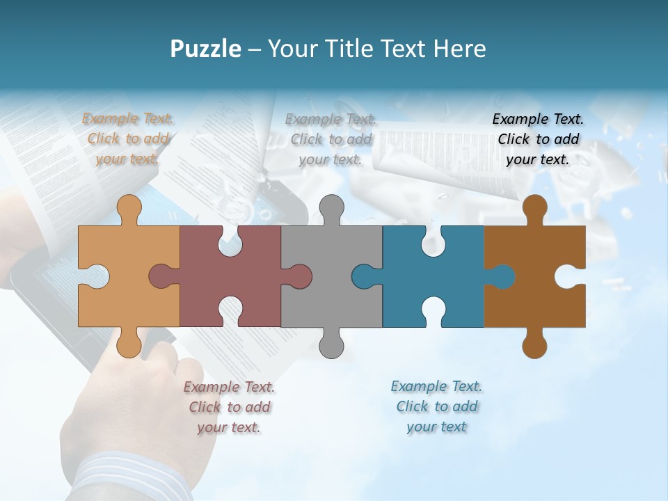 Cover Casual Mobile PowerPoint Template