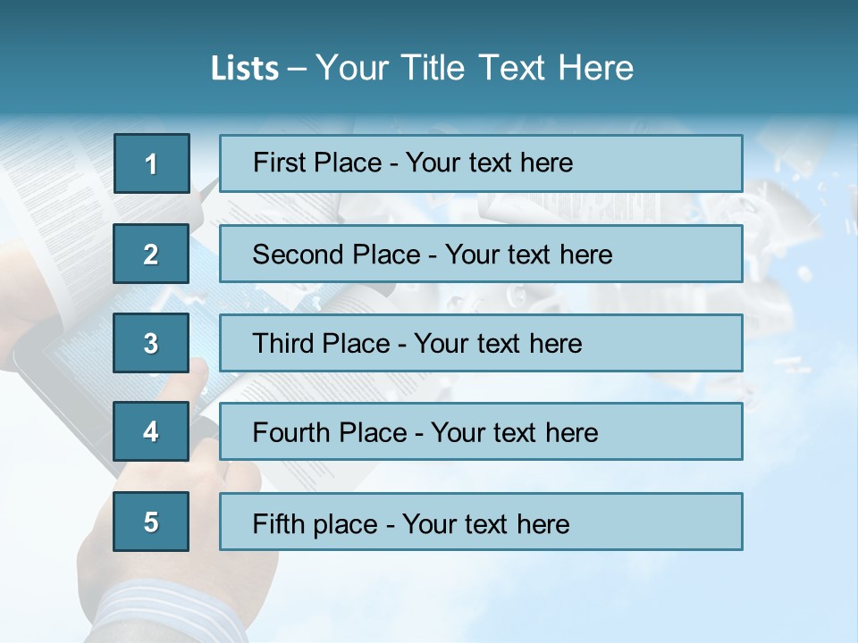 Cover Casual Mobile PowerPoint Template