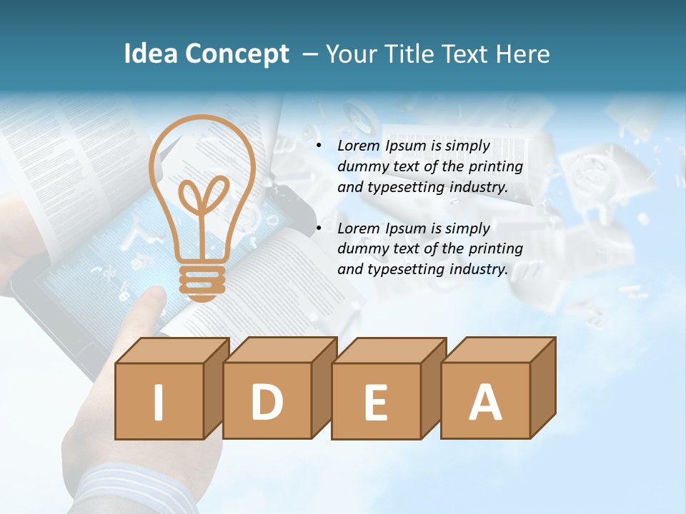 Cover Casual Mobile PowerPoint Template