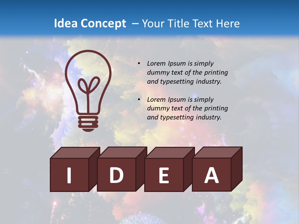 Dream Artwork Colorful PowerPoint Template