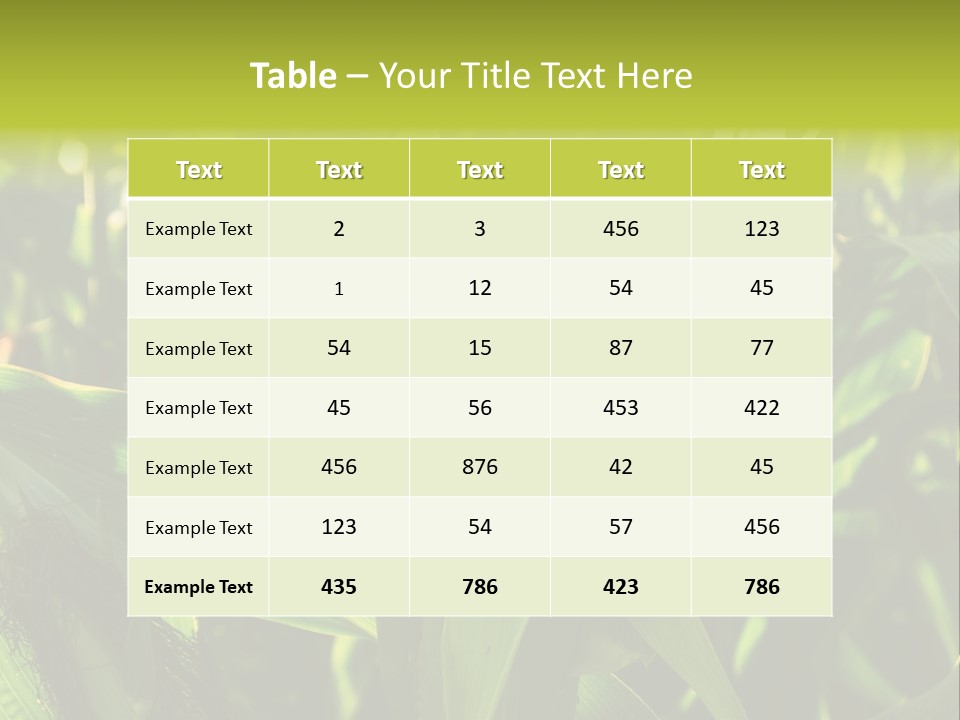 Country Food Outdoor PowerPoint Template