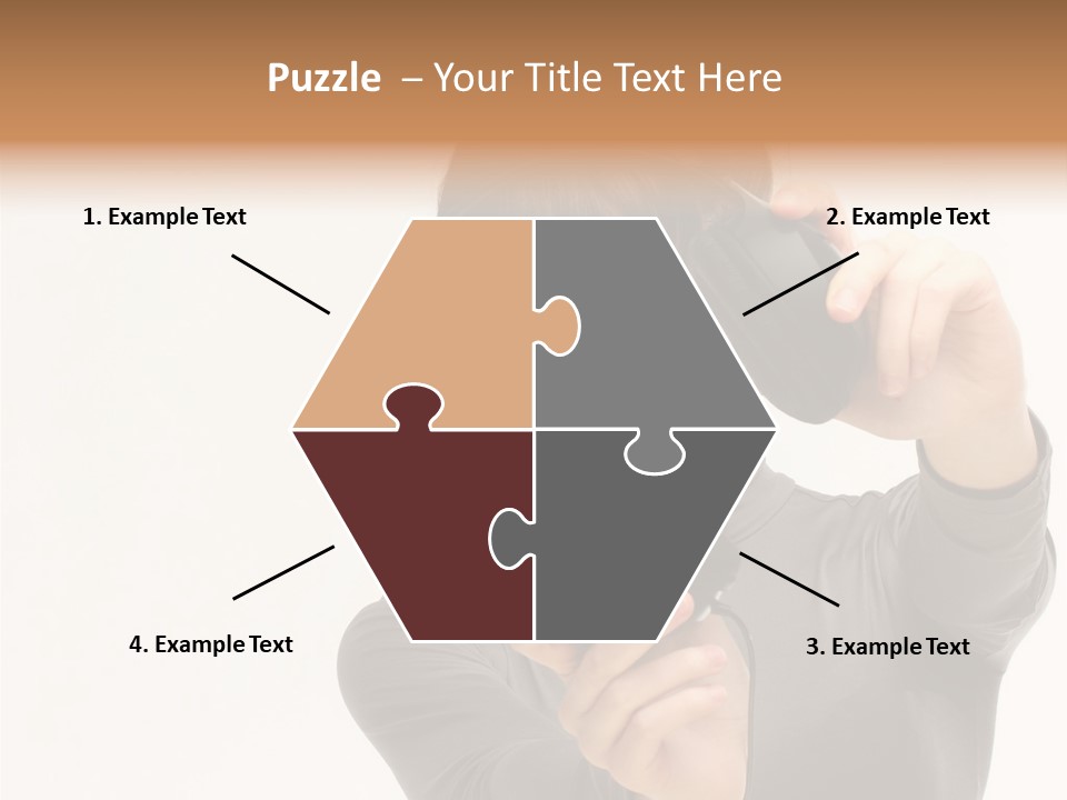 People One Woman Only Young Women PowerPoint Template