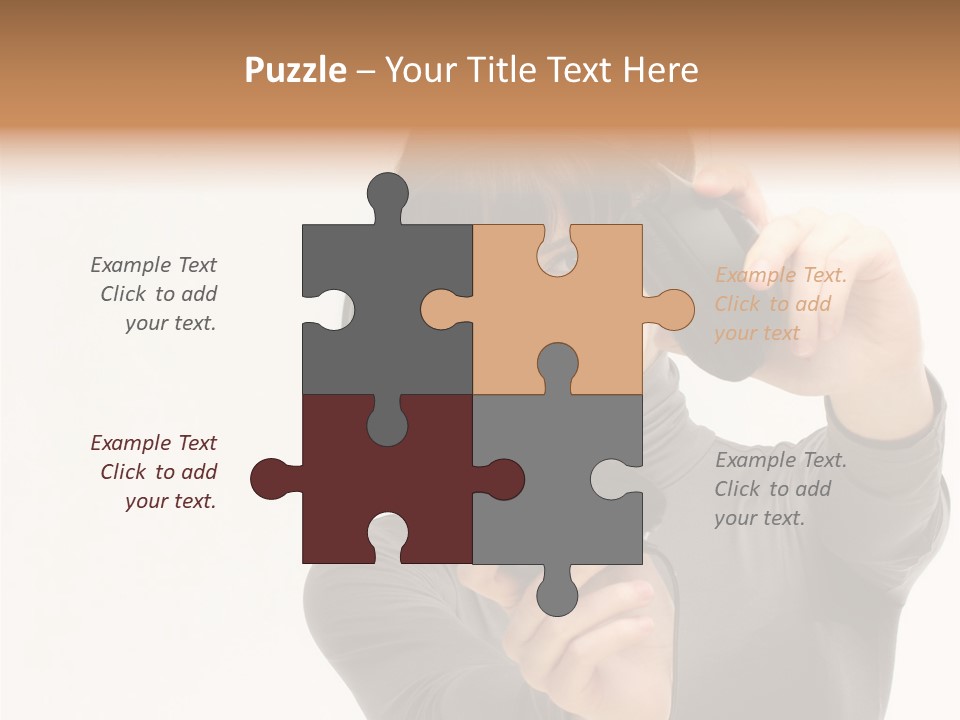 People One Woman Only Young Women PowerPoint Template