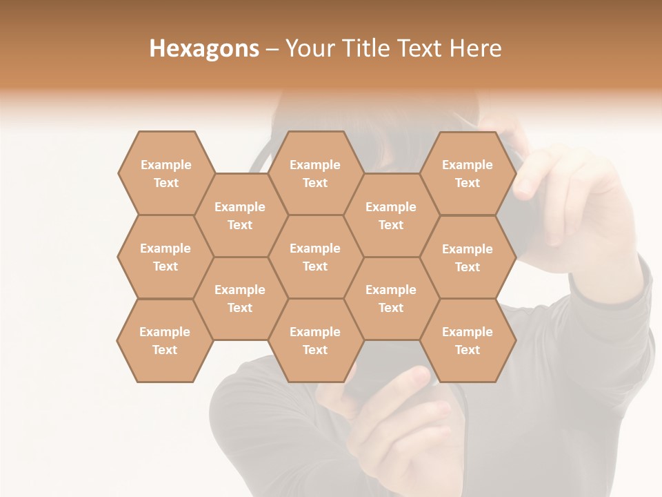 People One Woman Only Young Women PowerPoint Template