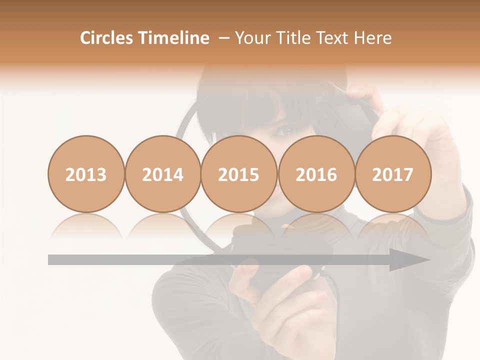 People One Woman Only Young Women PowerPoint Template