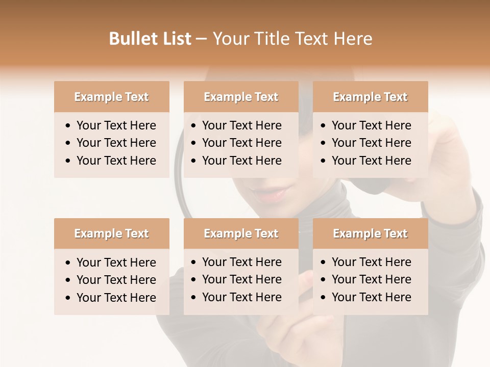 People One Woman Only Young Women PowerPoint Template