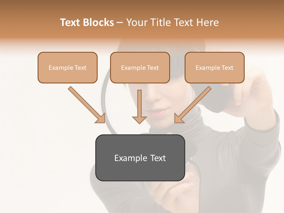 People One Woman Only Young Women PowerPoint Template