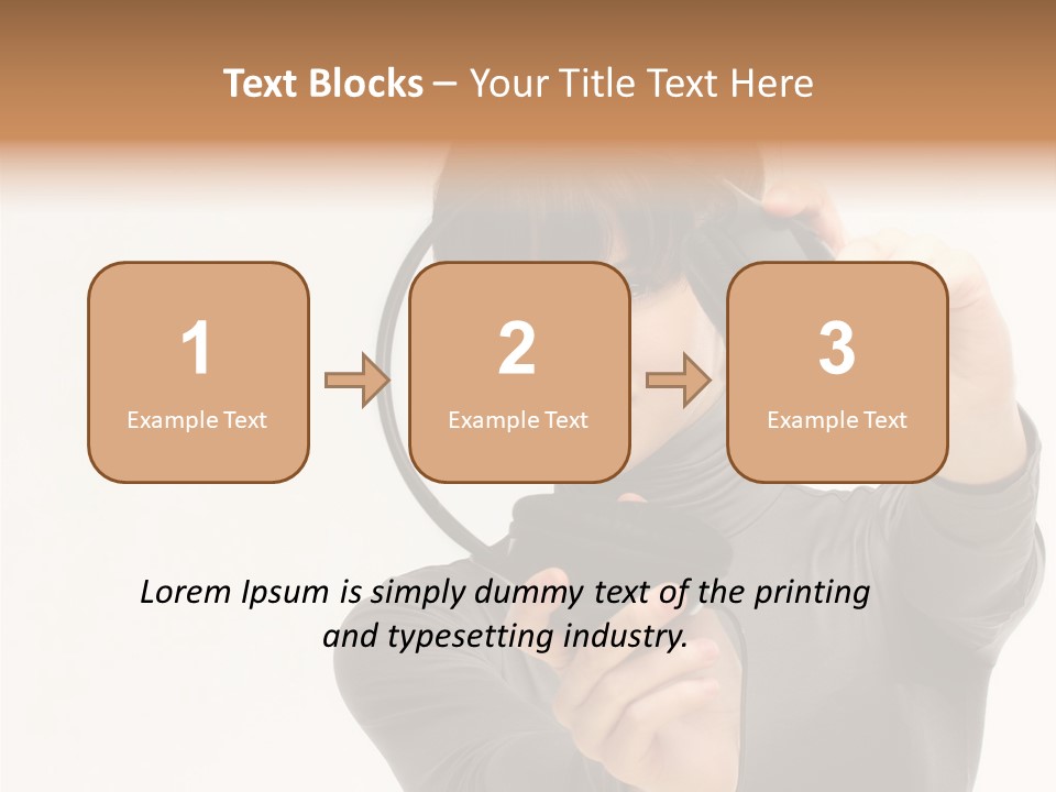 People One Woman Only Young Women PowerPoint Template