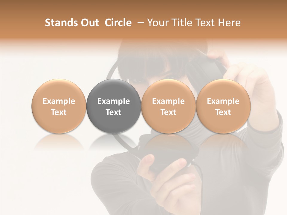 People One Woman Only Young Women PowerPoint Template