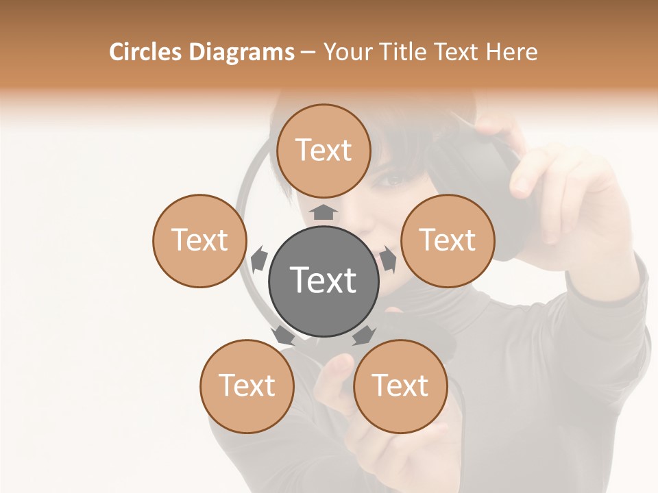 People One Woman Only Young Women PowerPoint Template