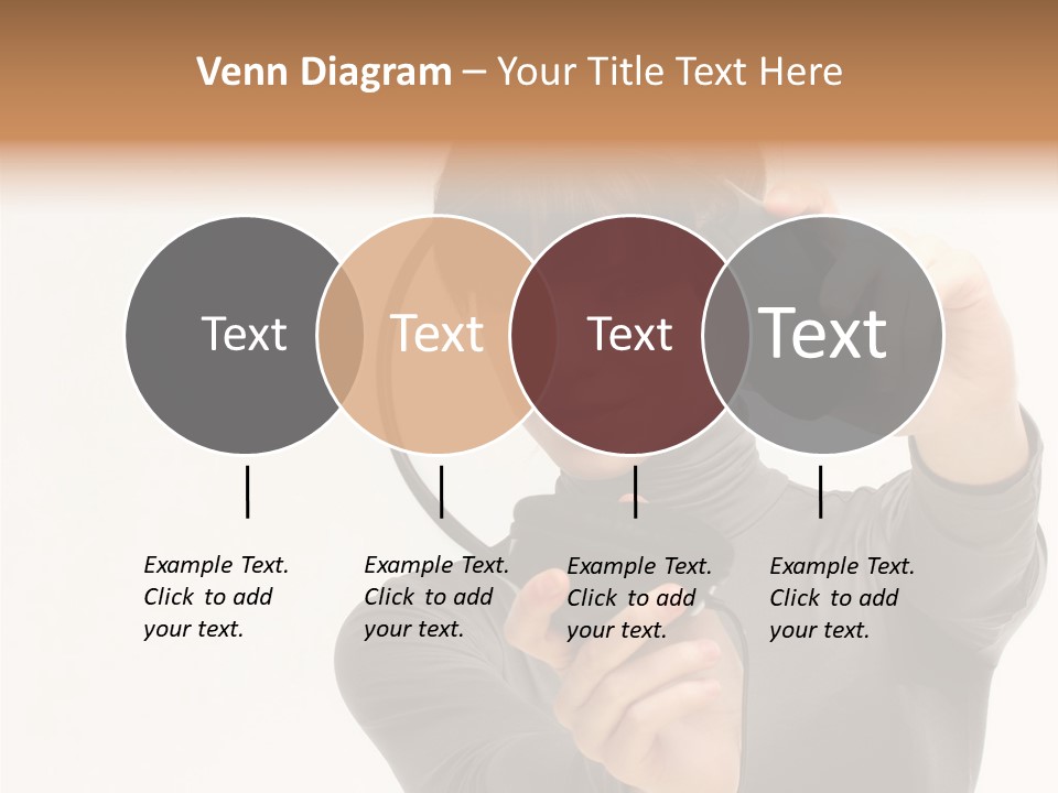 People One Woman Only Young Women PowerPoint Template