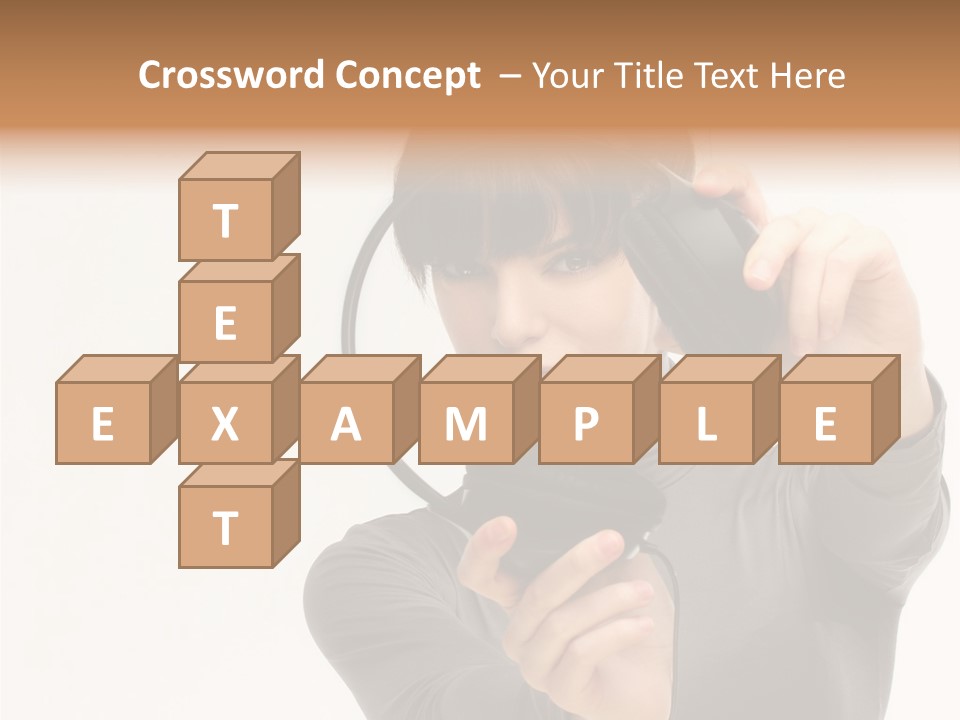 People One Woman Only Young Women PowerPoint Template