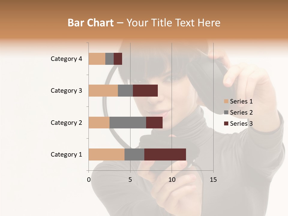 People One Woman Only Young Women PowerPoint Template