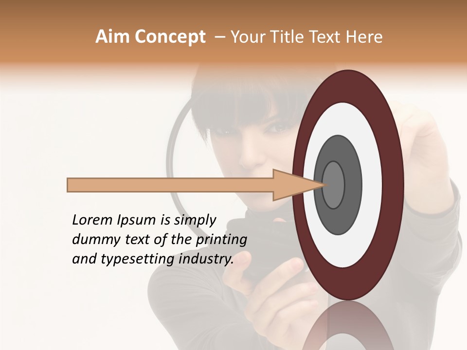 People One Woman Only Young Women PowerPoint Template