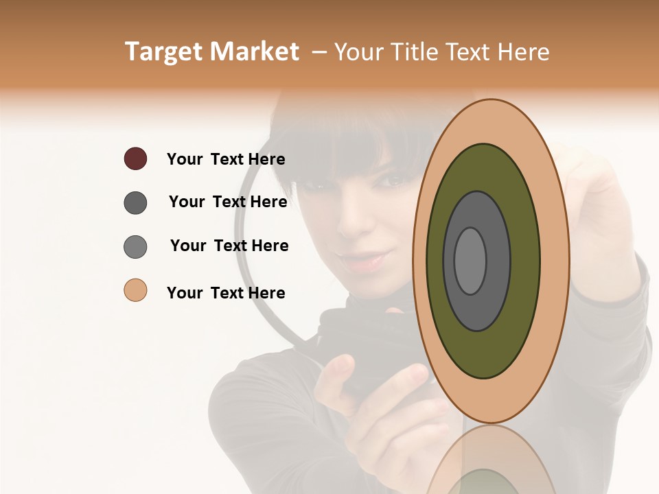 People One Woman Only Young Women PowerPoint Template