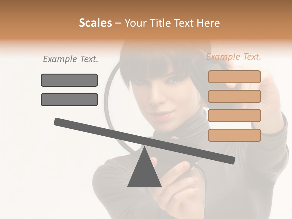 People One Woman Only Young Women PowerPoint Template