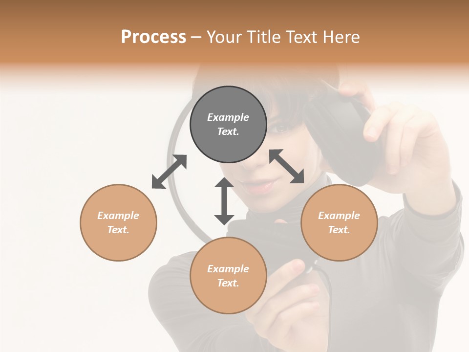 People One Woman Only Young Women PowerPoint Template