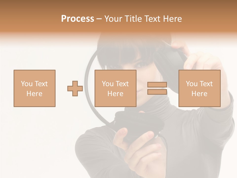 People One Woman Only Young Women PowerPoint Template