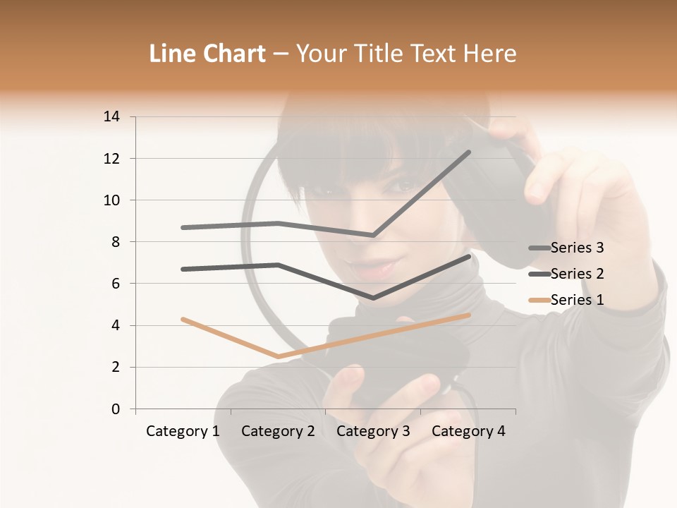 People One Woman Only Young Women PowerPoint Template