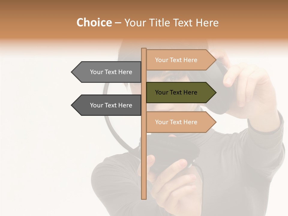 People One Woman Only Young Women PowerPoint Template