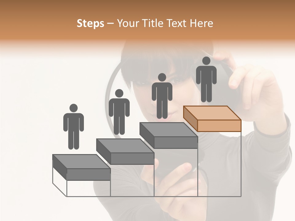 People One Woman Only Young Women PowerPoint Template