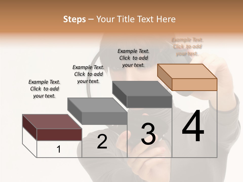 People One Woman Only Young Women PowerPoint Template