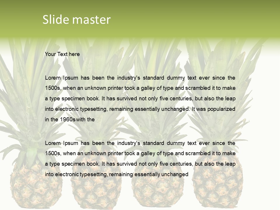 Green Wide Result PowerPoint Template