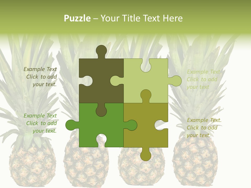 Green Wide Result PowerPoint Template