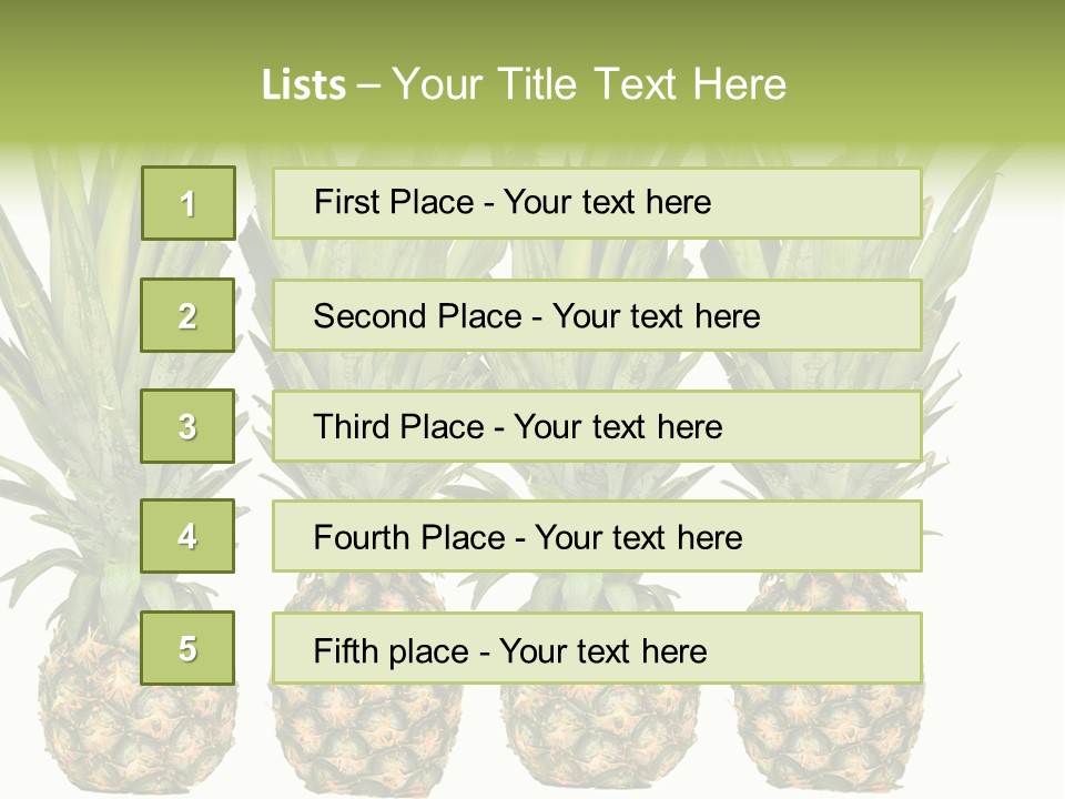 Green Wide Result PowerPoint Template
