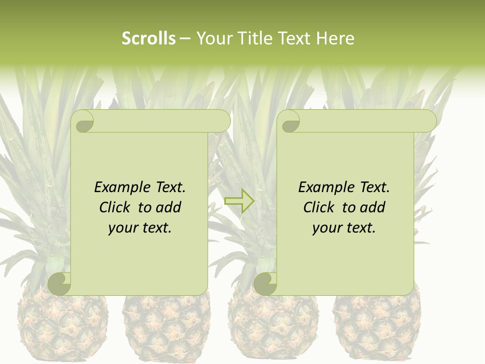 Green Wide Result PowerPoint Template