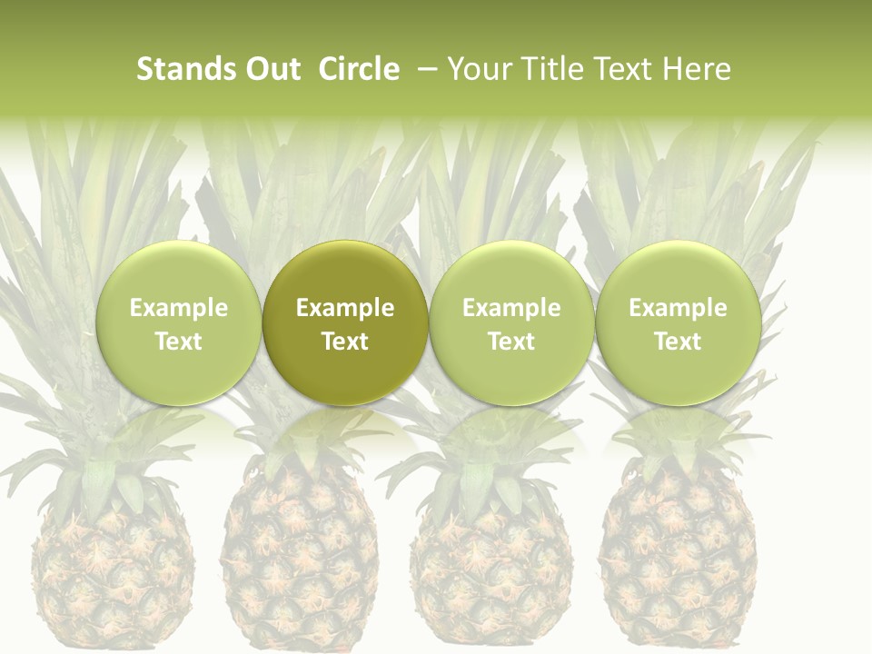 Green Wide Result PowerPoint Template