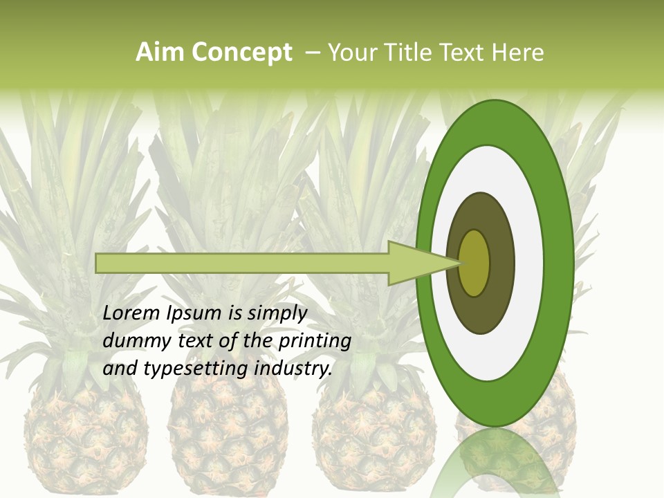 Green Wide Result PowerPoint Template