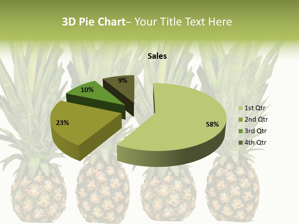 Green Wide Result PowerPoint Template