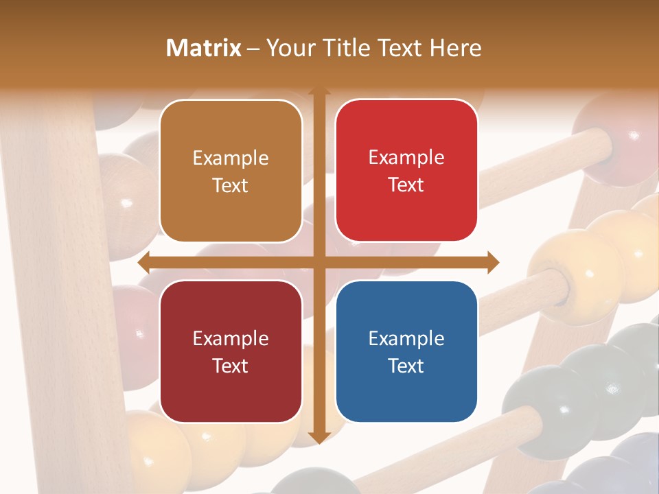 Student Wooden Balls Rod PowerPoint Template