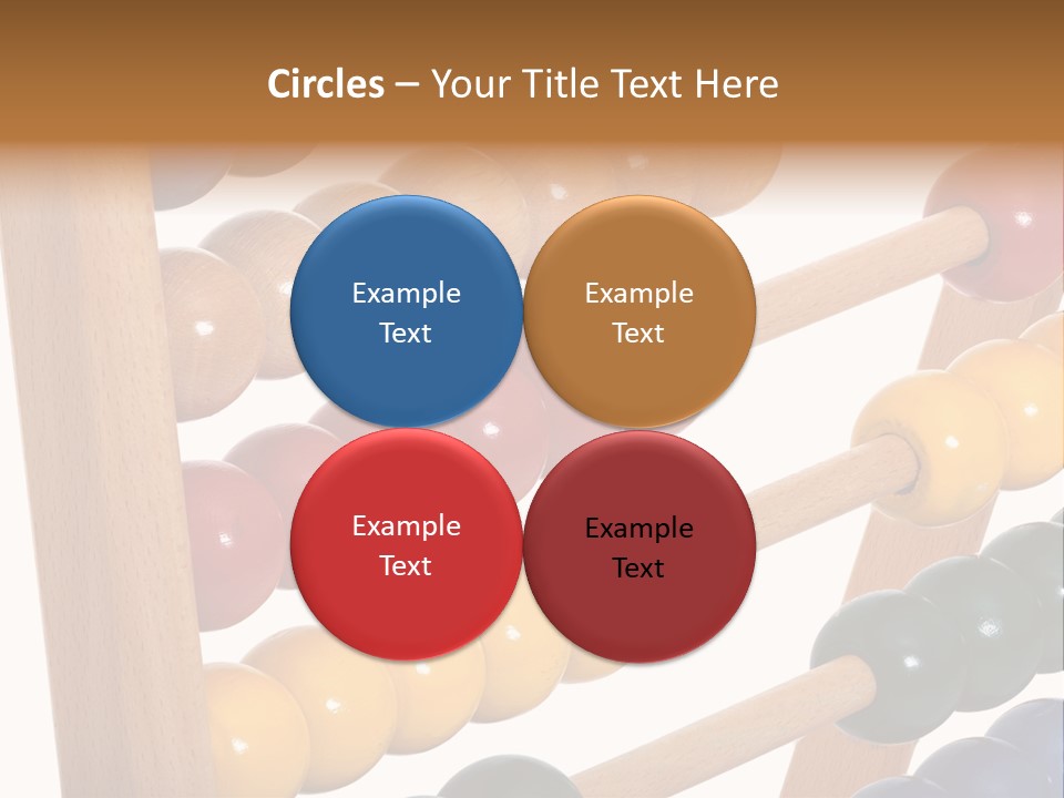 Student Wooden Balls Rod PowerPoint Template