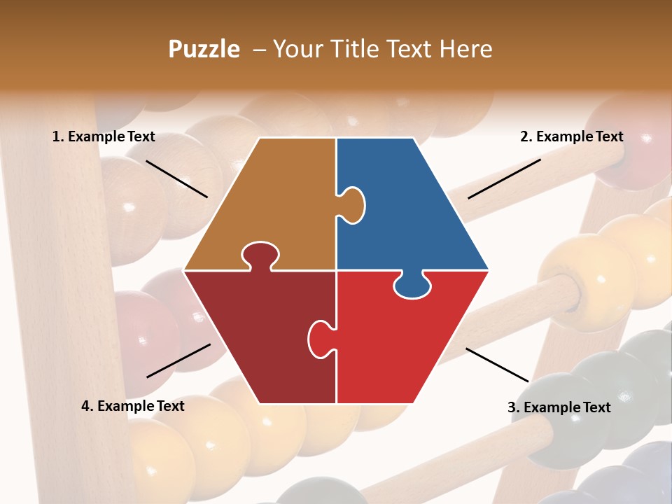 Student Wooden Balls Rod PowerPoint Template