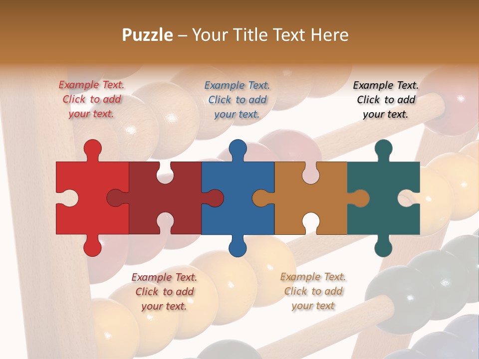 Student Wooden Balls Rod PowerPoint Template