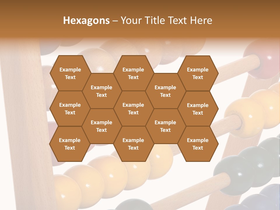 Student Wooden Balls Rod PowerPoint Template