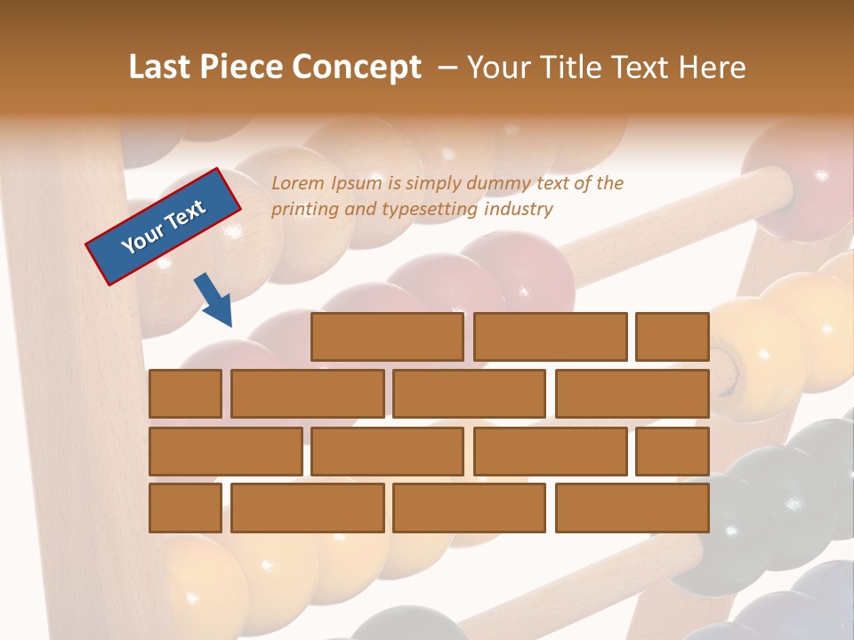 Student Wooden Balls Rod PowerPoint Template