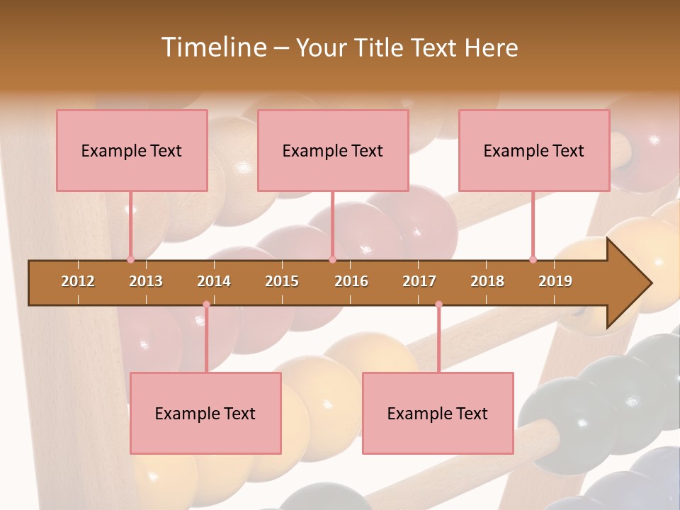 Student Wooden Balls Rod PowerPoint Template