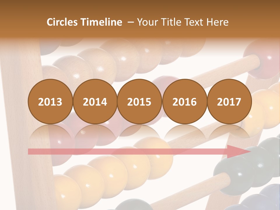 Student Wooden Balls Rod PowerPoint Template