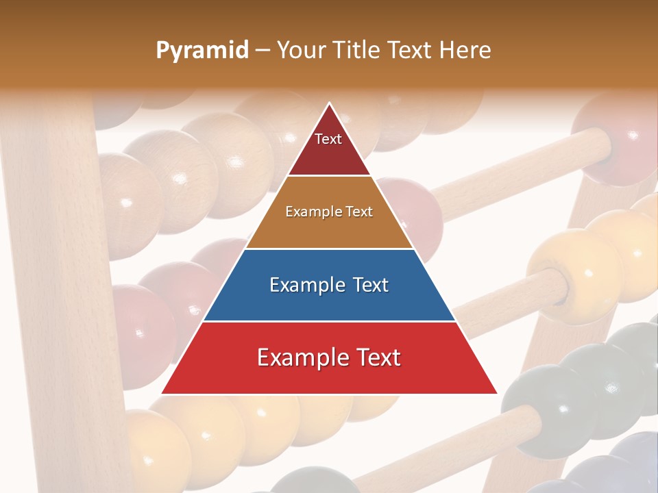 Student Wooden Balls Rod PowerPoint Template