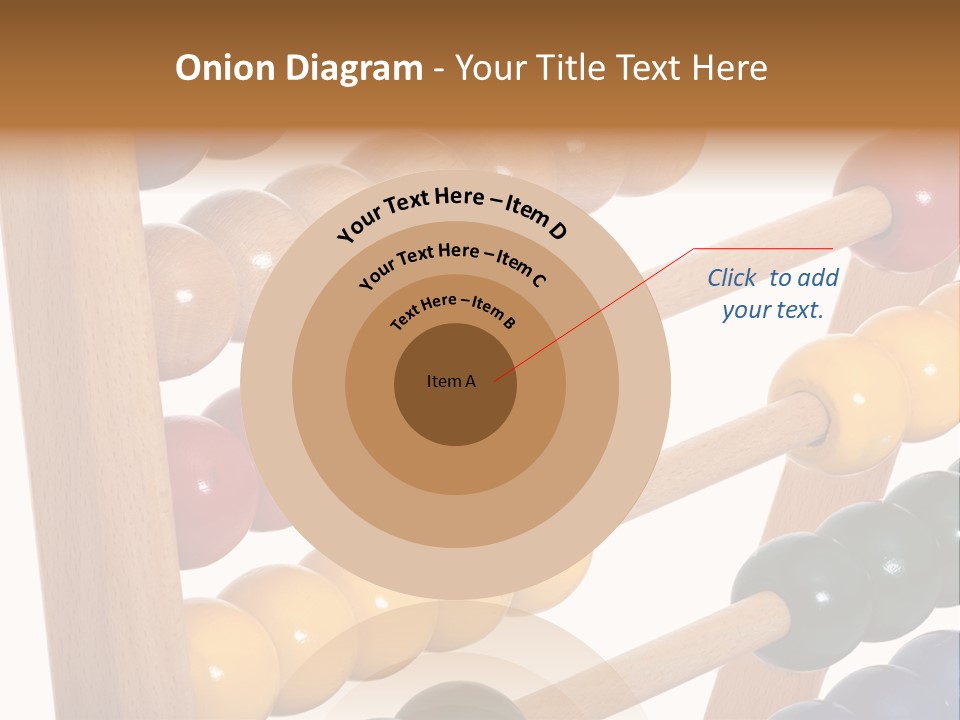Student Wooden Balls Rod PowerPoint Template