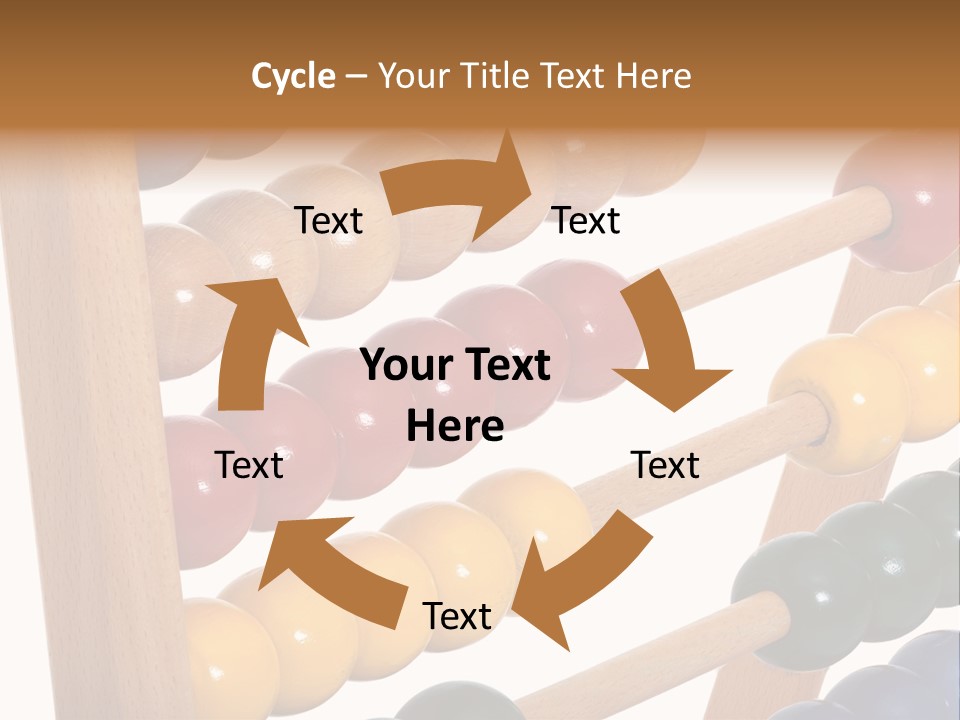 Student Wooden Balls Rod PowerPoint Template