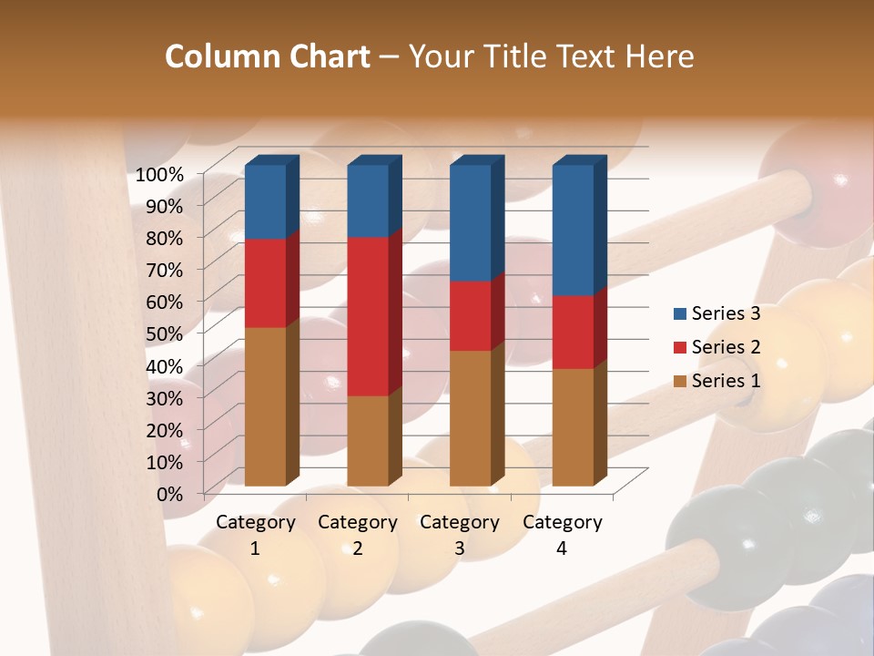 Student Wooden Balls Rod PowerPoint Template